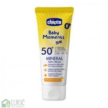 Chicco Sun mineralna krema za suncanje SPF 50+, 75ml