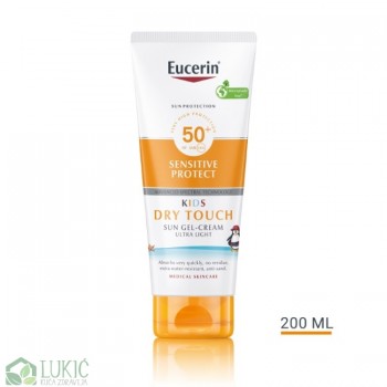 Eucerin Dry Touch Gel-krema za zaštitu dečje kože od sunca SPF 50+, 200 ml