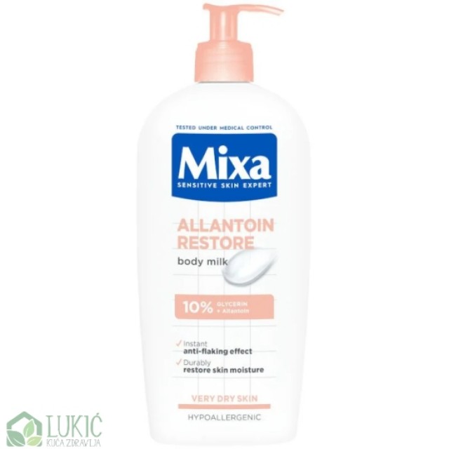 Mixa Allantoin Hranljivo Mleko Za Telo Za Veoma Suvu Kožu 400Ml