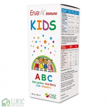 ErvaVit Immuno kids ABC sirup 250 ml ErvaVit Immuno kids ABC sirup 250 ml
