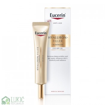Eucerin Hyaluron-Filler + Elasticity Krema za područje oko očiju SPF 20, 15 ml
