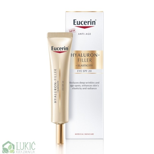 Eucerin Hyaluron-Filler + Elasticity Krema Za Područje Oko Očiju Spf 20, 15 Ml