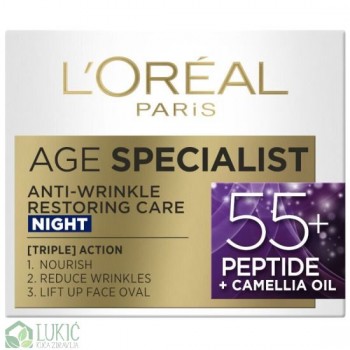 Loreal noćna krema 55+, 50ml