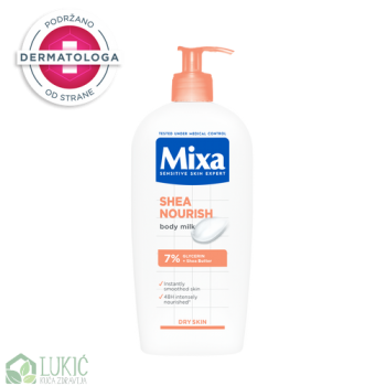 Mixa Shea Nourish intenzivno hranljivo mleko za suvu kožu 400ml