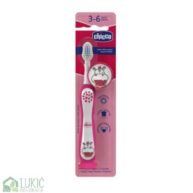 Chicco Četkica Za Zube Hippo 3-6 Godina