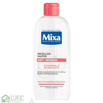 MIXA MICELARNA VODA ZA REAKTIVNU KOŽU SKLONU CRVENILU 400ML MIXA MICELARNA VODA ZA REAKTIVNU KOŽU SKLONU CRVENILU 400ML