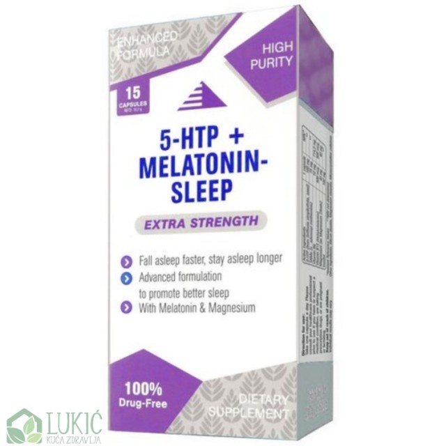 5-Htp + Melatonin Sleep 15 Kapsula 5-Htp + Melatonin Sleep 15 Kapsula