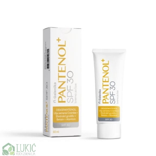 Pantenol + Spf 30 Krema Za Lice, 50 Ml Pantenol + Spf 30 Krema Za Lice, 50 Ml