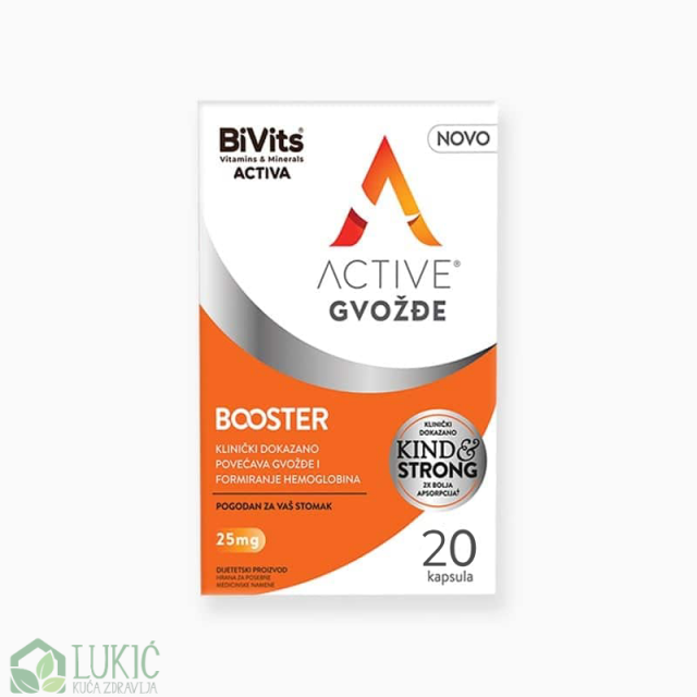 Bivits Activa Active Gvožđe Booster, 20 Kapsula Bivits Activa Active Gvožđe Booster, 20 Kapsula