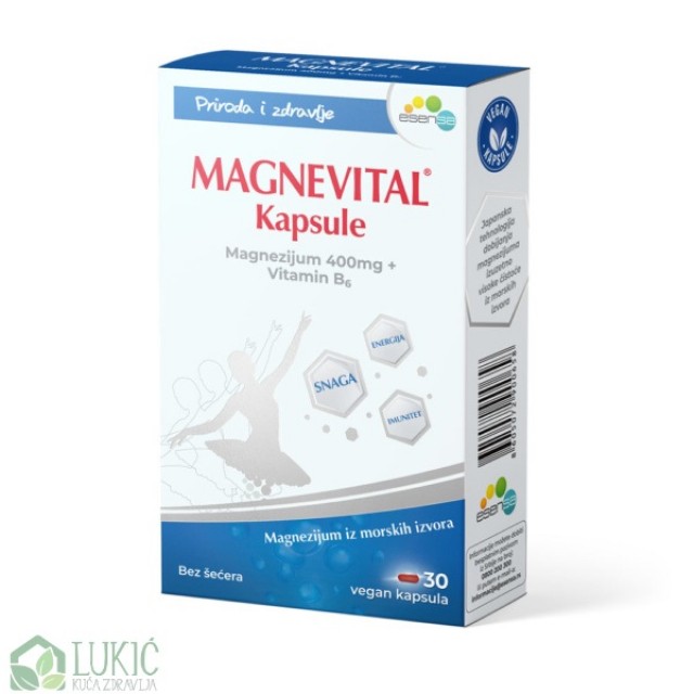 Magnevital Magnezijum 400Mg + Vitamin B6 30 Kapsula