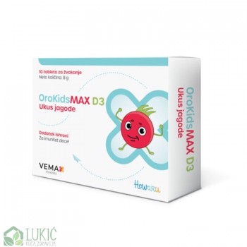 OroKidsMAX D3 10 tableta za žvakanje