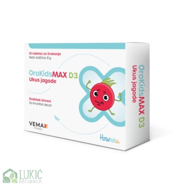 Orokidsmax D3 10 Tableta Za Žvakanje