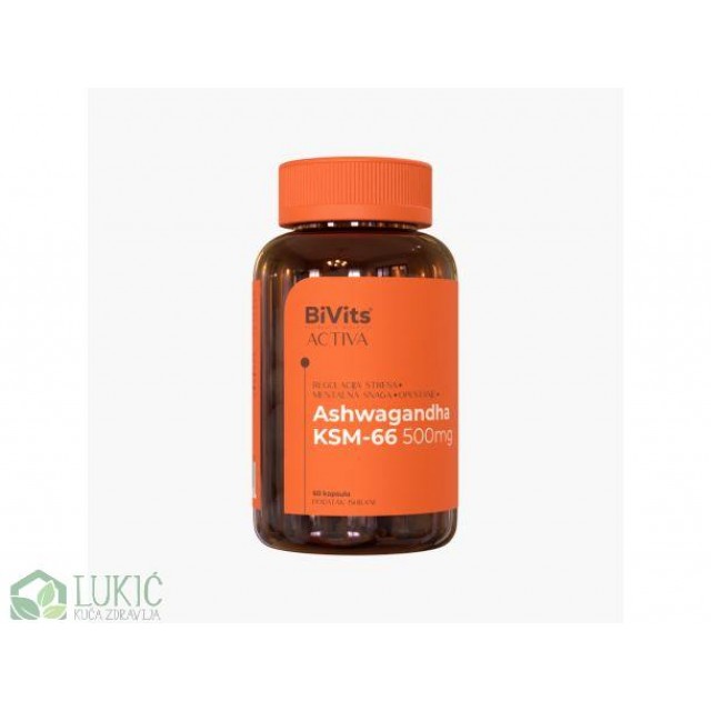 Bivits Activa Ashwagandha Ksm-66 Za Stres I Mentalnu Energiju, 60 Kapsula