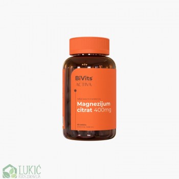 BiVits Activa Magnezijum citrat 400mg 60 tableta – za mišiće i nervni sistem BiVits Activa Magnezijum citrat 400mg 60 tableta – za mišiće i nervni sistem