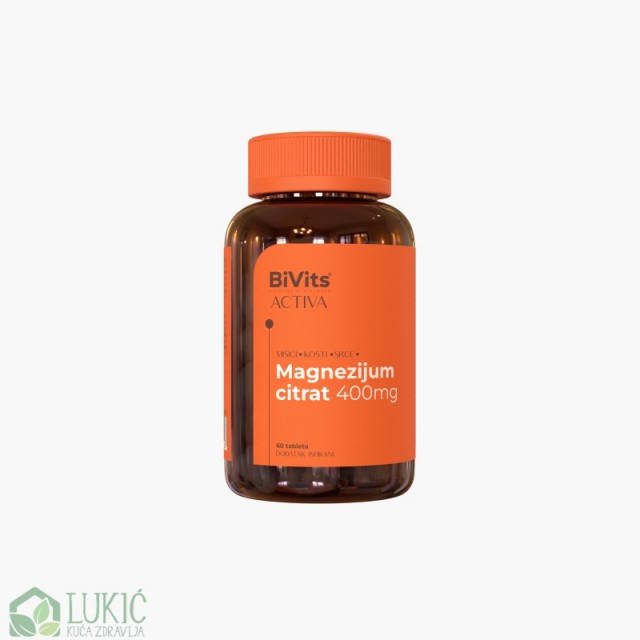 Bivits Magnezijum Citrat 400Mg 60 Tableta Bivits Magnezijum Citrat 400Mg 60 Tableta