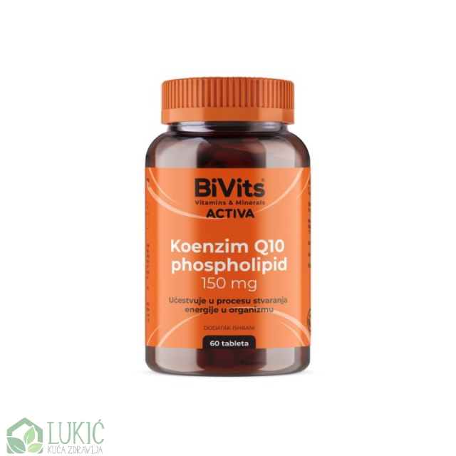 Bivits Activa Koenzim Q10 Phospholipid Za Srce I Energiju, 150 Mg 60 Kapsula Bivits Activa Koenzim Q10 Phospholipid Za Srce I Energiju, 150 Mg 60 Kapsula