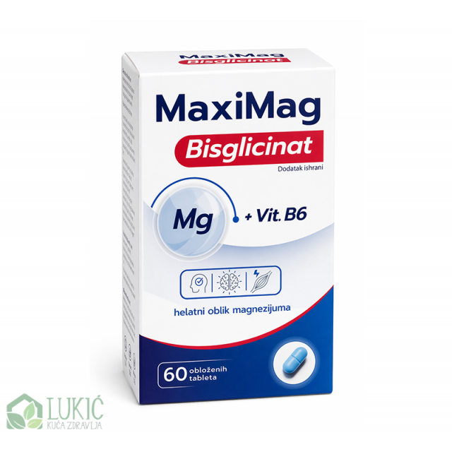 Maxi Mag Bisglicinat 60 Tableta