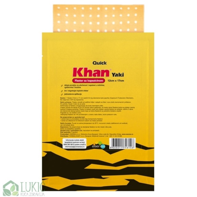 Khan Yaki Antireumatski Flaster, 1 Komad Khan Yaki Antireumatski Flaster, 1 Komad
