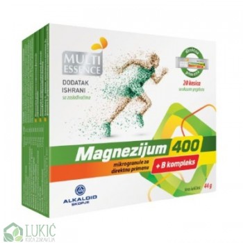 Magnezijum 400 + B kompleks 20 kesica Magnezijum 400 + B kompleks 20 kesica