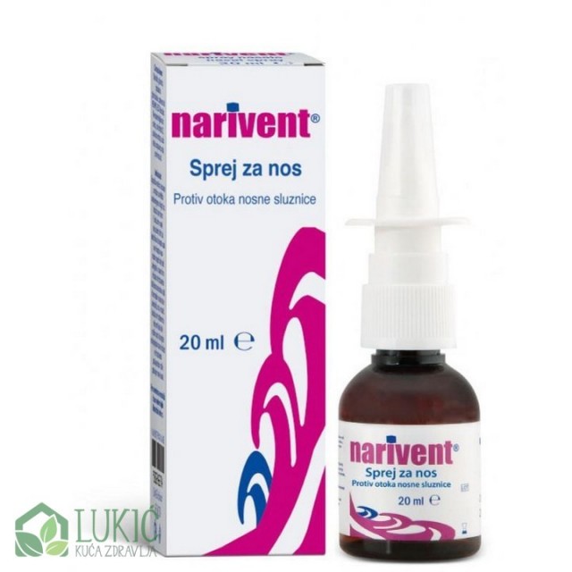Narivent Sprej Za Nos 20Ml Narivent Sprej Za Nos 20Ml