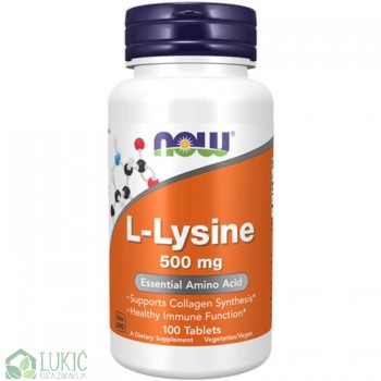Now Lysine 500mg 100 tableta