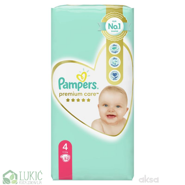 Pampers Pelene Premium Vp 4 52 Komada Pampers Pelene Premium Vp 4 52 Komada