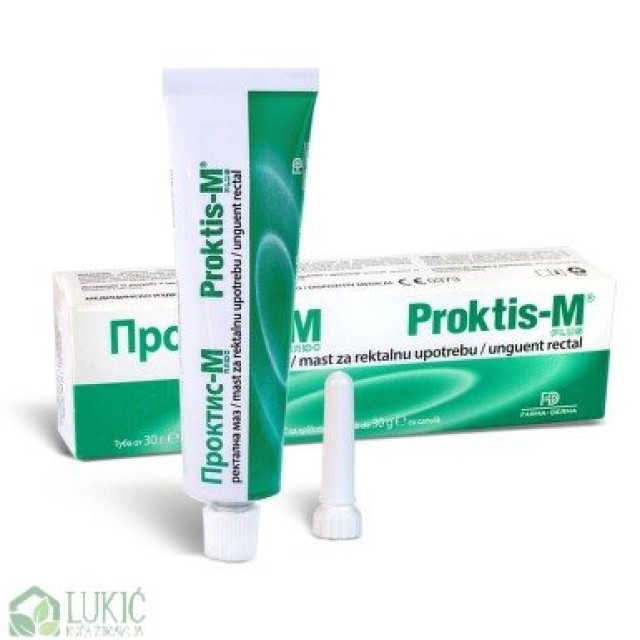 Proktis-M Plus Rektalna Mast Za Hemoroide 30 G Proktis-M Plus Rektalna Mast Za Hemoroide 30 G