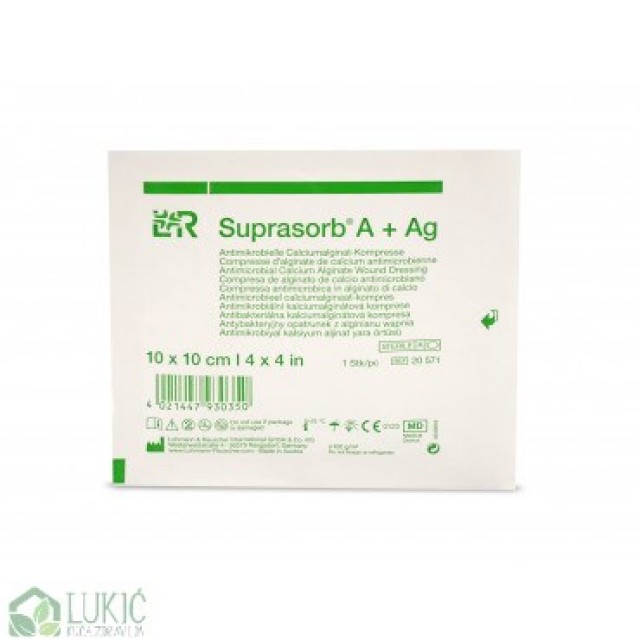 Suprasorb A+Ag 10X10Cm A10 Suprasorb A+Ag 10X10Cm A10