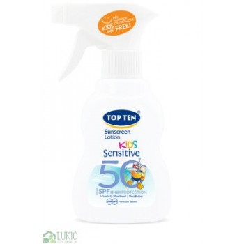 Top Ten Kids Sensitive losion u spreju SPF 50 200 ml