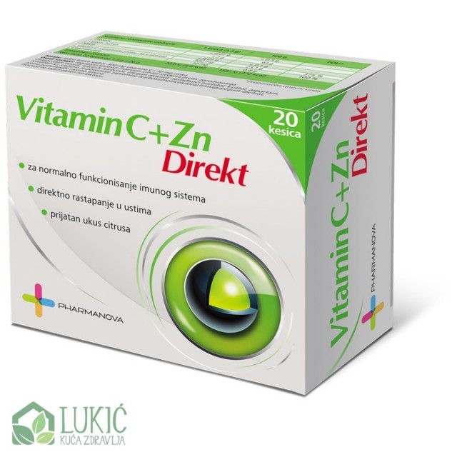 Vitamin C + Zn Direkt 20 Kesica Vitamin C + Zn Direkt 20 Kesica