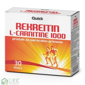 L-Carnitine 1000 Rekreitin prašak za peroralnu primenu 30 kesica L-Carnitine 1000 Rekreitin prašak za peroralnu primenu 30 kesica