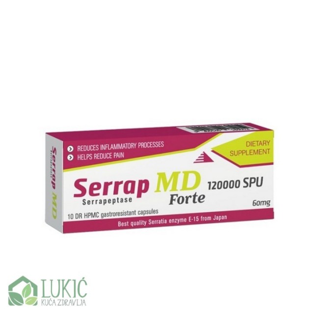 Serrap Md Forte 120000 Spu 10 Kapsula Serrap Md Forte 120000 Spu 10 Kapsula