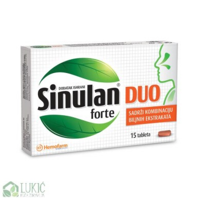 Sinulan Duo Forte 15 Tableta Sinulan Duo Forte 15 Tableta