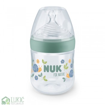 Nuk flašica plastična Nature sense, otvor S, 0+m, sa indikatorom temperature