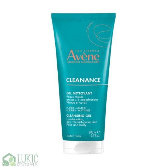 Avene Cleanance Gel Za Umivanje 200 Ml Avene Cleanance Gel Za Umivanje 200 Ml