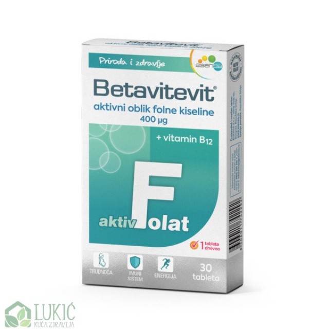 Betavitevit Folna Sa Vitaminom B12 Tablete A30 Betavitevit Folna Sa Vitaminom B12 Tablete A30