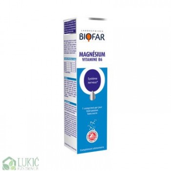 Biofar magnezijum + B6 + B2 20 šumećih tableta Biofar magnezijum + B6 + B2 20 šumećih tableta