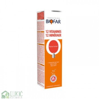 Biofar 12 vitamina + 12 minerala 20 šumećih tableta Biofar 12 vitamina + 12 minerala 20 šumećih tableta