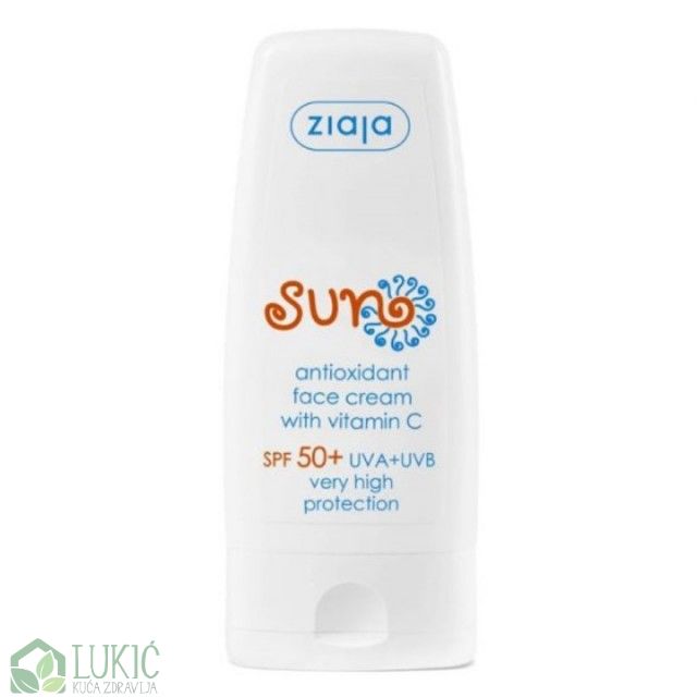 Ziaja Sun Antioksidativna Krema Za Lice Spf50+ 50 Ml Ziaja Sun Antioksidativna Krema Za Lice Spf50+ 50 Ml