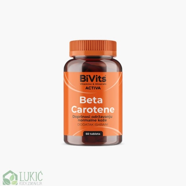 Bivits Activa Beta-Carotene Za Kožu, Vid I Imunitet, 60 Tableta Bivits Activa Beta-Carotene Za Kožu, Vid I Imunitet, 60 Tableta