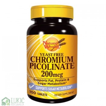 NATURAL WEALTH HROM PIKOLINAT 200MCG TABLETE A100