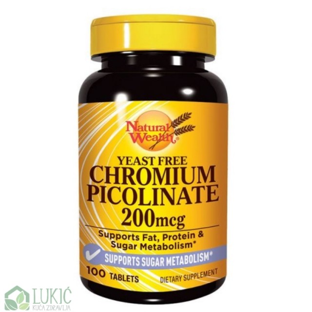 Natural Wealth Hrom Pikolinat 200Mcg Tablete A100